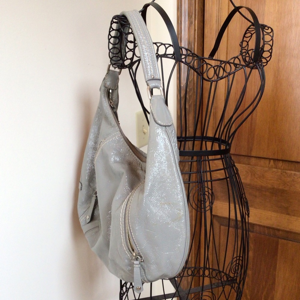 Cole Haan pale grey hobo bag - Picture 3 of 8